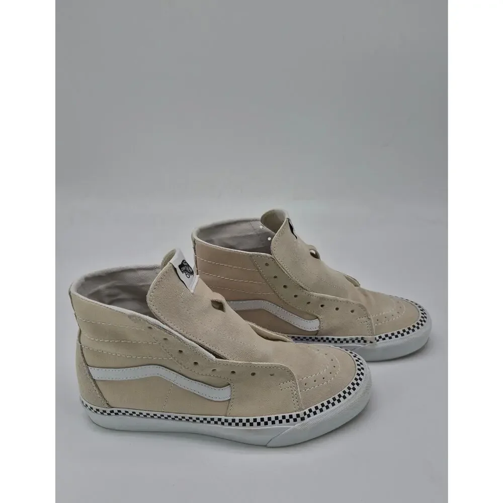 Vans Sk8-Hi Tapered Checkerboard Foxing Turtledove Women’s 8.5